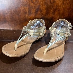 Tan leather Coach sandals sz 6
